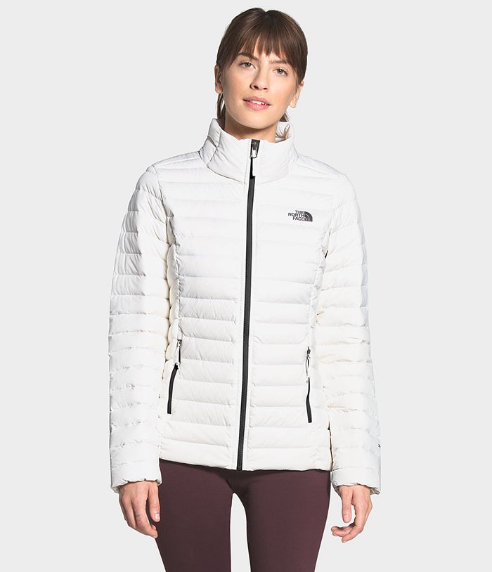 The North Face Womens Puffer Jacket Stretch 946BJXRAF - White